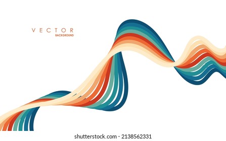 Abstract wave lines. Liquid color shapes. Graphic concept for your design
