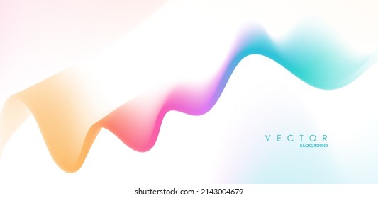 Líneas de onda abstractas. Formas de color líquido. Concepto gráfico para su diseño