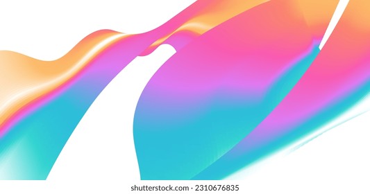 Abstract wave lines. Liquid color shapes. Graphic concept for your design