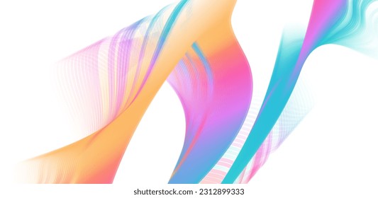 Abstract wave lines. Liquid color shapes. Graphic concept for your design