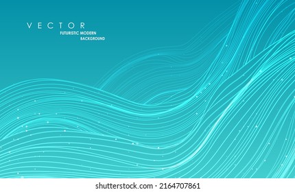 Abstract wave lines. Liquid curve shapes. Graphic concept for your design