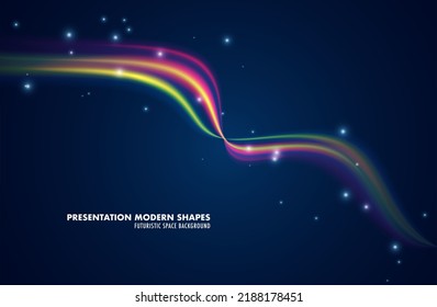 Abstract wave lines. Liquid curve shapes. Graphic concept for your design