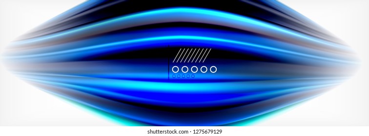 Abstract wave lines liquid fluid rainbow style color stripes background. Vector artistic illustration for presentation, app wallpaper, banner or poster