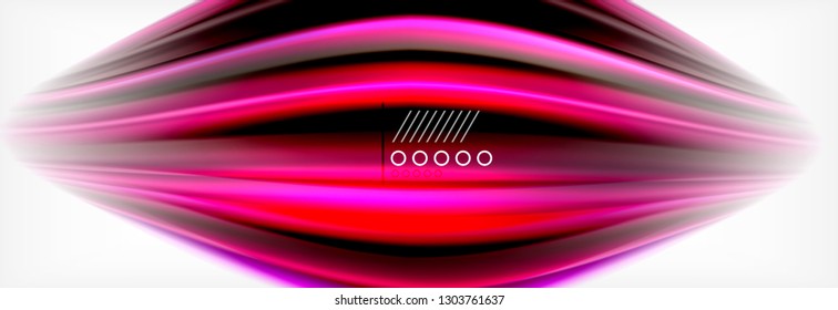 Abstract wave lines liquid fluid rainbow style color stripes background. Vector artistic illustration for presentation, app wallpaper, banner or poster