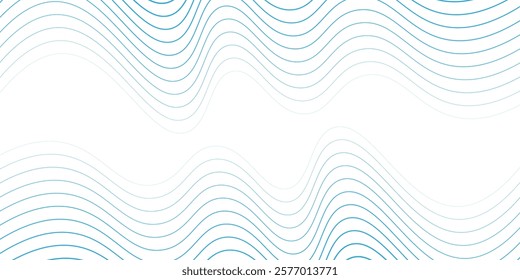 Abstract Wave Lines Minimalist Background Vector Illustration