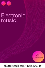 Abstract wave lines. Musical poster. Abstract background with lines.