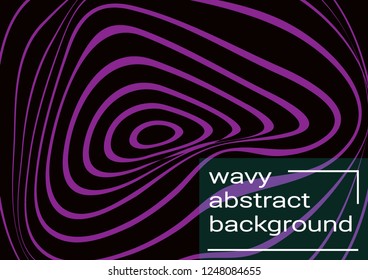 Abstract wave lines. Musical poster. Abstract background with lines.