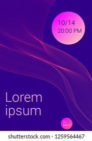 Abstract wave lines. Musical poster. Abstract background with lines.