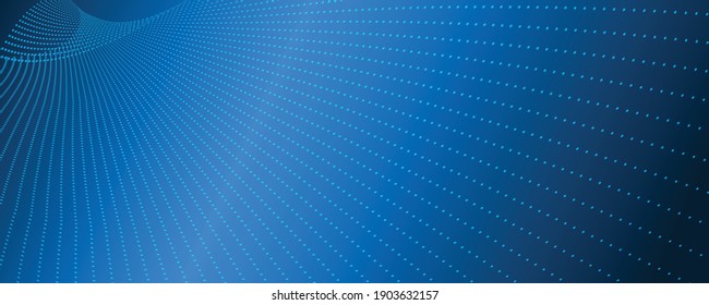 Líneas de onda abstractas sobre fondo azul. Resumen de fondo con efecto dinámico. Ilustración vectorial de movimiento. Gradientes de moda. Puede utilizarse para publicidad, marketing, presentación, informe anual de cobertura