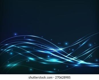 abstract wave lines on a dark background