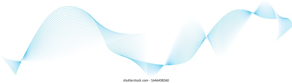 líneas de onda abstractas sobre fondo blanco