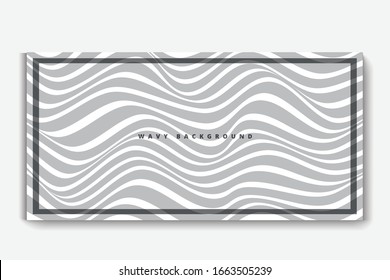 abstract wave lines on white background