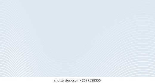 Linhas de onda abstratas no fundo branco branco branco pontilhado. suave moderna agradável mistura onda curva agradável