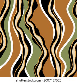 Abstract wave lines  pattern. Vector Illustration. 