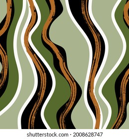 Abstract wave lines  pattern. Vector Illustration. 