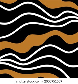 Abstract wave lines  pattern. Vector Illustration. 