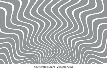 abstract wave lines sunburst silver color pattern design