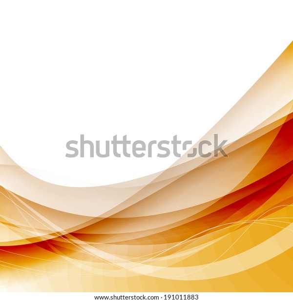 Abstract wave lines swoosh red solar\
background. Vector\
illustration