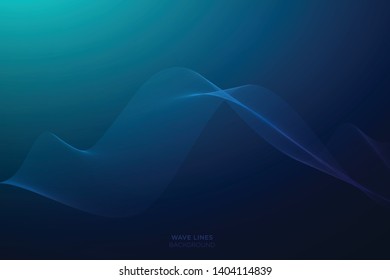 Abstract wave lines Technology background for elements in concept business presentation, Brochure, Flyer, Science, Vector illustration