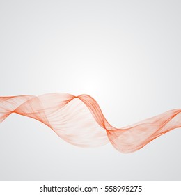 Abstract wave lines. Vector illustration.