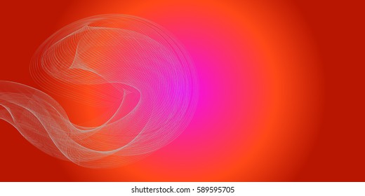 Abstract wave lines. Vetor illustration. Template.. Circle motion.