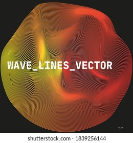 Abstract wave lines vextor illustration EPS10