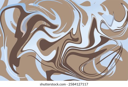 Abstract Wave Liquid Background Art. Fluid Painting vector