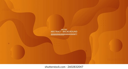 Abstract wave liquid orange background. Colorful background with wave pattern. Vector Eps10