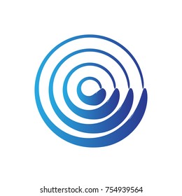 abstract wave logo