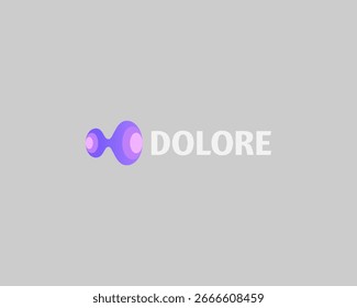 Logotipo de onda abstrato. Sinal vetorial de ciência sonora de fluido criativo. Símbolo de queda de átomo.