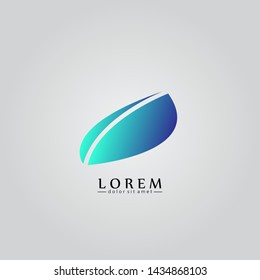Abstract wave logo design illustrations