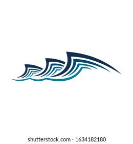 Abstract Wave Logo Design Template