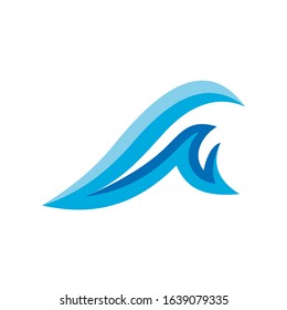 Abstract Wave Logo Design Template