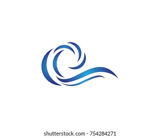 Abstract Wave Logo Design Template Stock Vector (Royalty Free ...