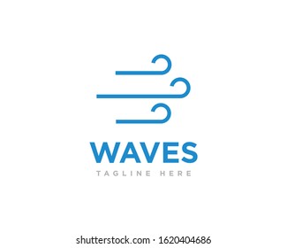 Abstract Wave Logo Design Vector