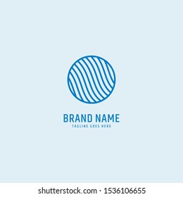 Abstract wave logo design. Water icon illustration vector