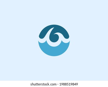 plantilla de diseño de iconos de logotipo de onda abstracta
