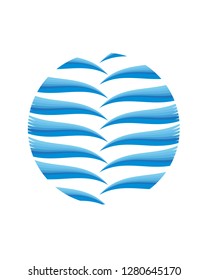 Abstract Wave Logo Template