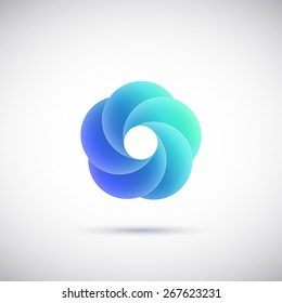 Abstract Wave logo. Vector illustration