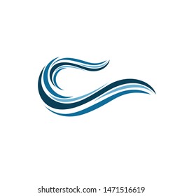 abstract wave logo vector image