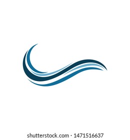 abstract wave logo vector image