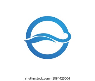 Abstract wave logos vector