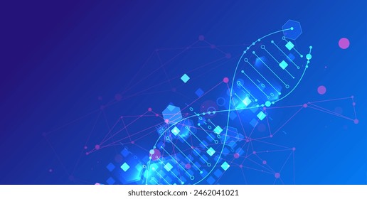 The abstract wave is made in a frame style in a bright gradient color. Template for science and technology presentation. Vector