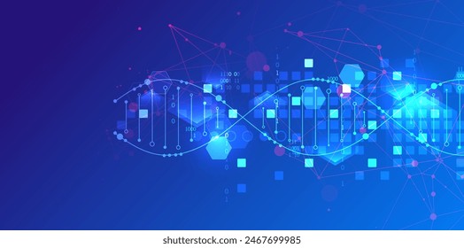 La onda abstracta se hace en un estilo de marco en un color degradado brillante. Plantilla para la presentación de ciencia y tecnología. Vector