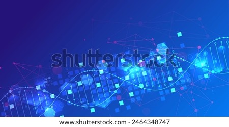 The abstract wave is made in a frame style in a bright gradient color. Template for science and technology presentation. Vector