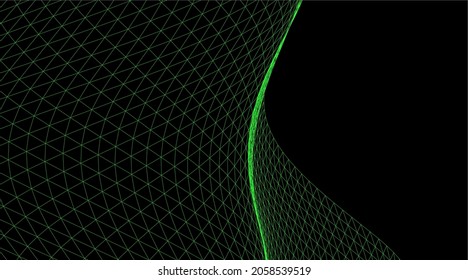 abstract wave mesh shape geometric background vector 3d drawing