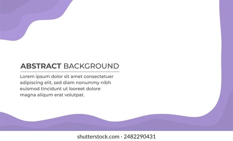 Abstract wave modern presentation background in purple