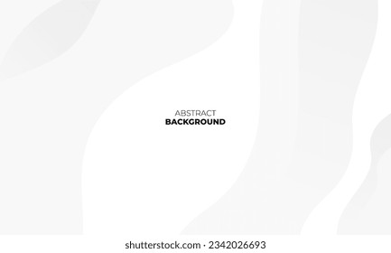 Abstract wave modern white and gray color technology background vector design Illustration for wallpaper, template, web, banner, page layout, landing page, presentation, and etc. 