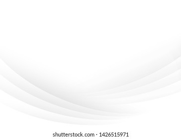 Abstract wave motion geometry light gray color concept vector subtle design background.