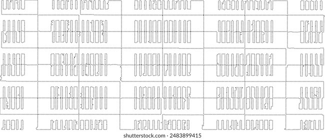 Abstract wave moving dots flow particles, hi-tech and big data background design for brochures